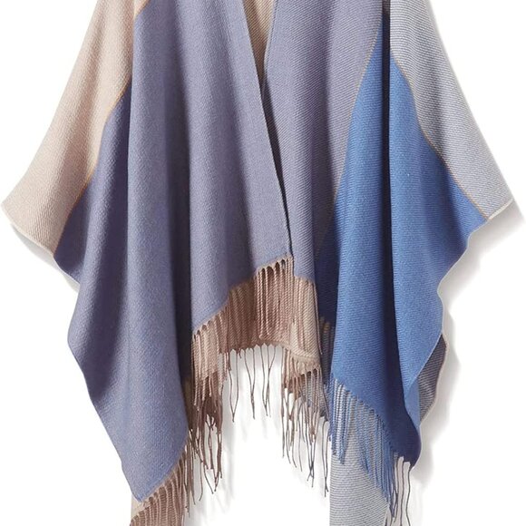 Women's Shawl Wraps Warm Poncho Ruana Wrap Cardigan